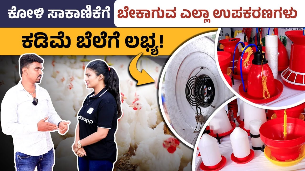 Poultry Farming Equipments in Kannada | Types of Equipments for Poultry Farming | Poultry Setup