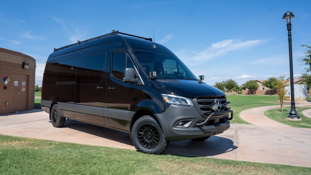 Sprinter Van, Sorted: SDHQ Built Mounts, Baja Designs, Switch-Pros, Method x Toyo
