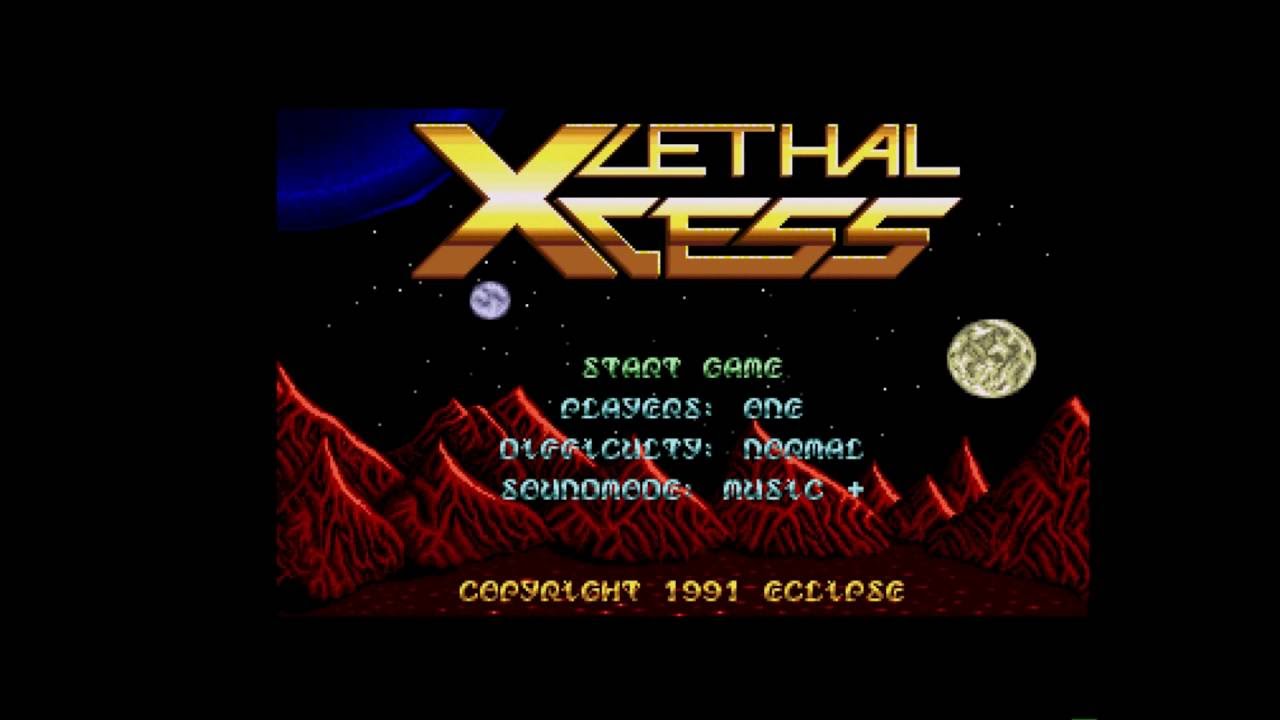 Amiga 500 - Lethal Xcess Menu