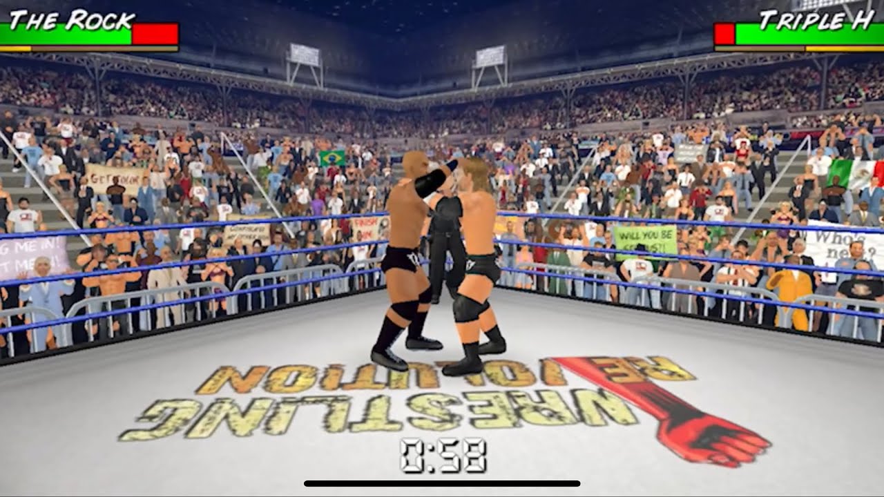 D.I.W Friday Night Smackdown: Triple H vs The Rock 1v1