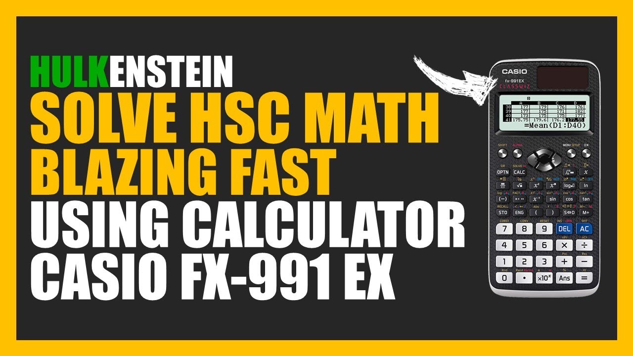 HOW TO SOLVE HSC MATH-1ST PAPER USING CALCULATOR? HSC CALCULATOR HACKS | CASIO FX-991EX