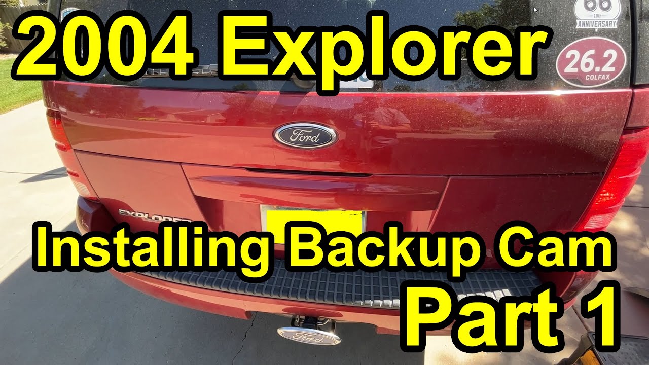2004 Ford Explorer backup camera installation - Part 1 - Mounting the backup camera to the tailgate