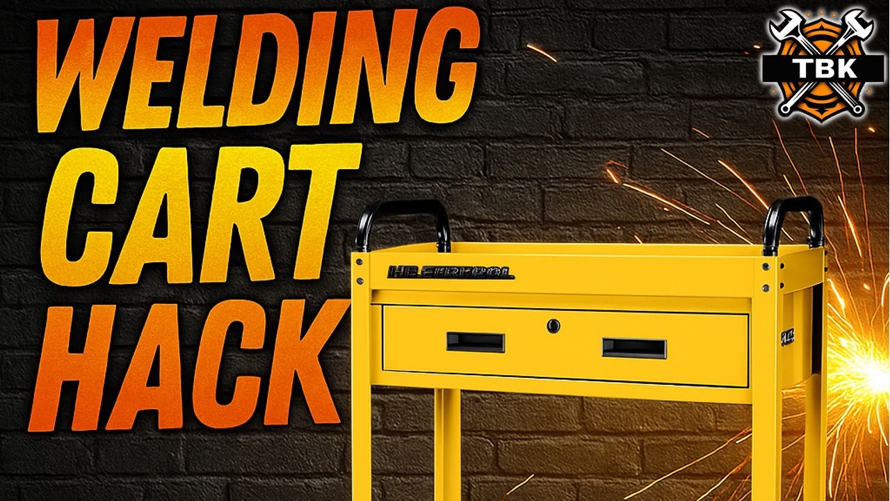 Harbor Freight Tool Cart HACK 🔥 DIY Welding Station Setup (U.S. General 30