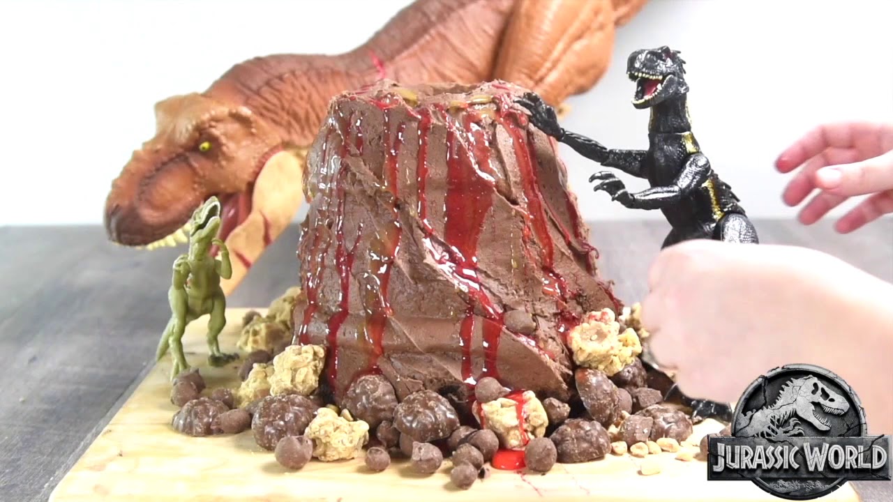 Volcano Cake with Steam