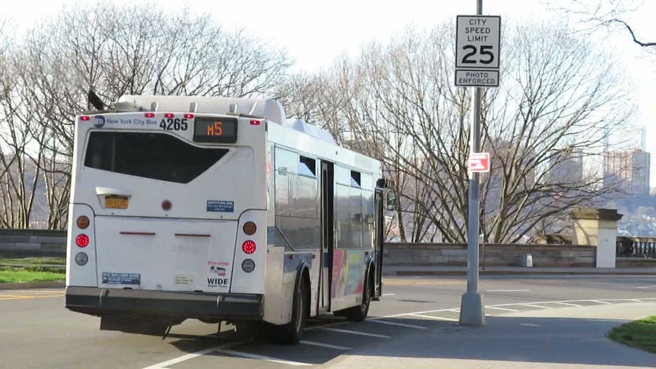 MTA NYCT Bus: 2009 Orion VII Next Generation Hybrid #4265 on the M5 @Riverside Dr