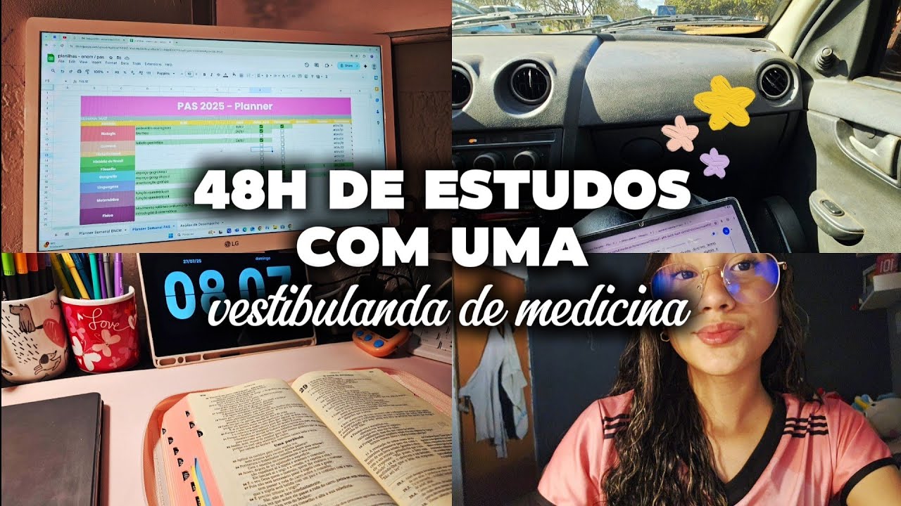 48 horas de estudos com uma vestibulanda 