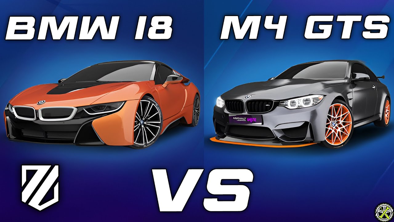 BMW i8 Roadster vs BMW M4 GTS in Gauntlet: Asphalt Legends