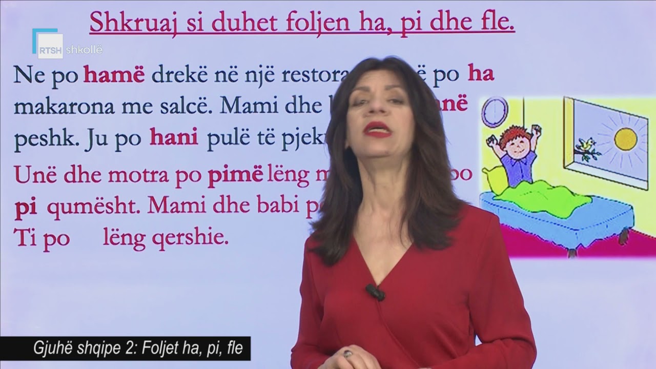 Gjuhë shqipe 2 - Foljet ha, pi, fle