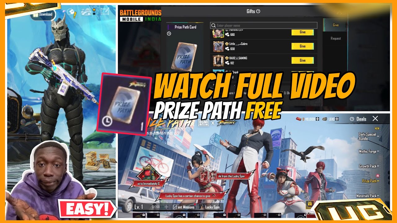 BGMI Prize Path FREE 😱 बिना UC | 100% Working Trick | Watch Full Video 🔥|#trending #viral #pubg 