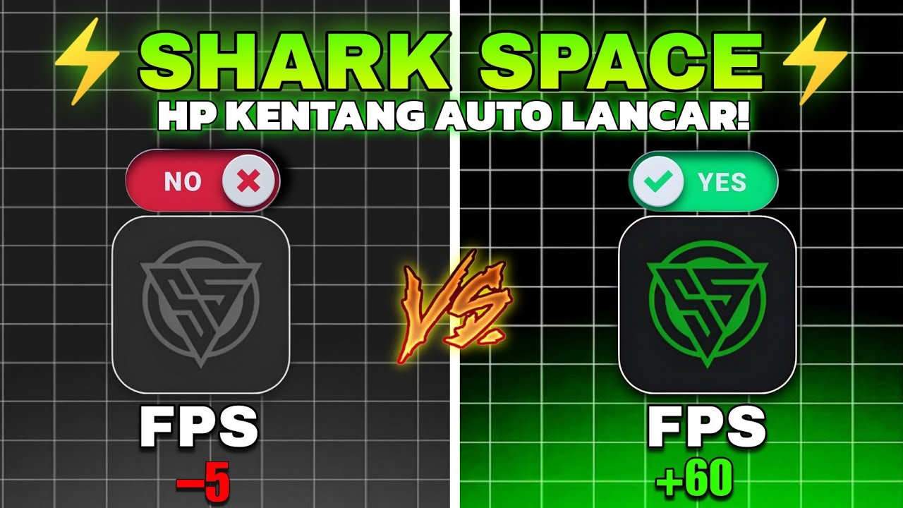 🤯GACOR BANGET! Shark space Game Booster Terbaik No Lag! | Anti Lag Mlbb