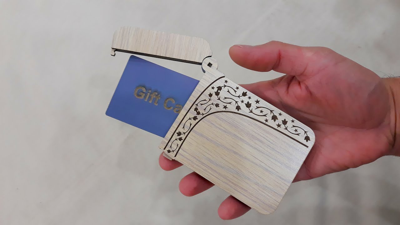 DIY Wooden Sliding Gift Card Holder – Laser Cut and Assemble