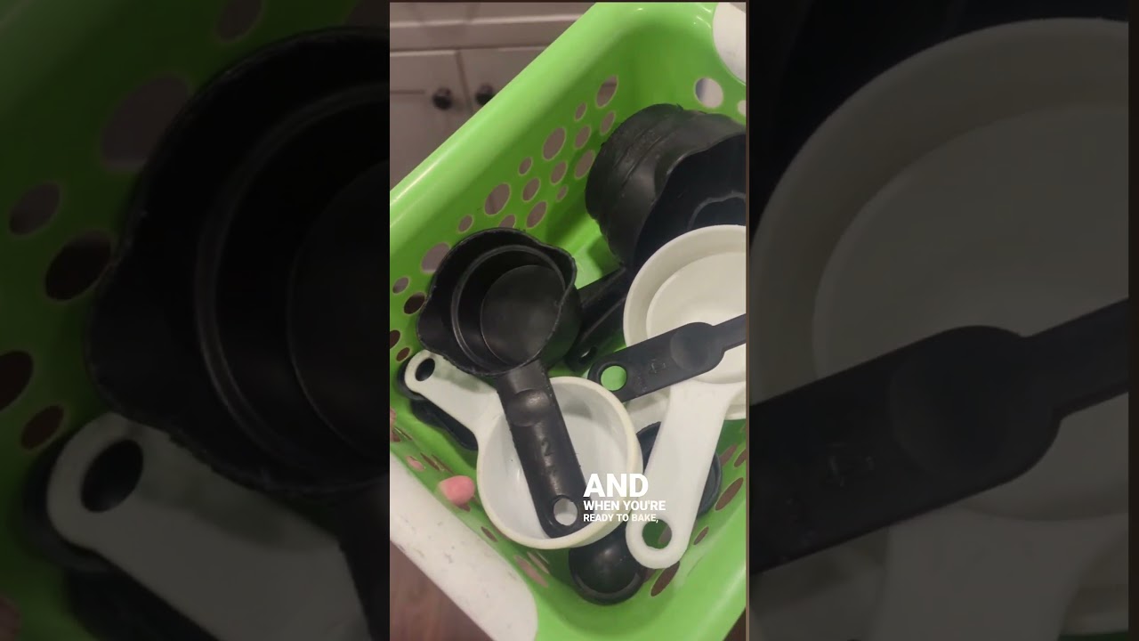 Baking organization hack! Easy organizing tip for measuring cups and spoons 