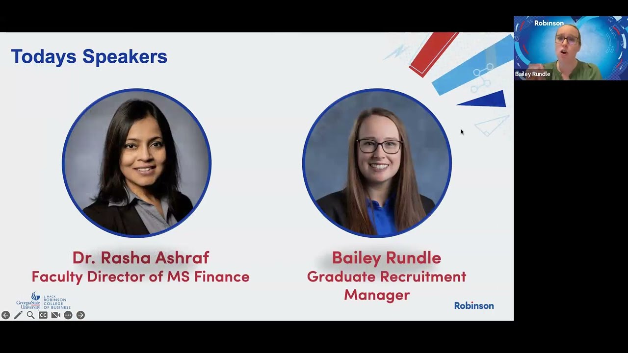 M.S. Finance (MSF) and Graduate Certificate in Fintech Innovation