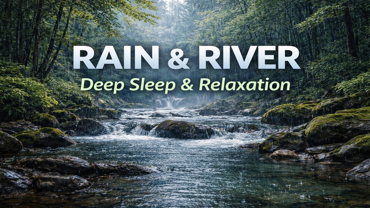 Rain & River Sounds | Deep Sleep & Relaxation Nature Ambience