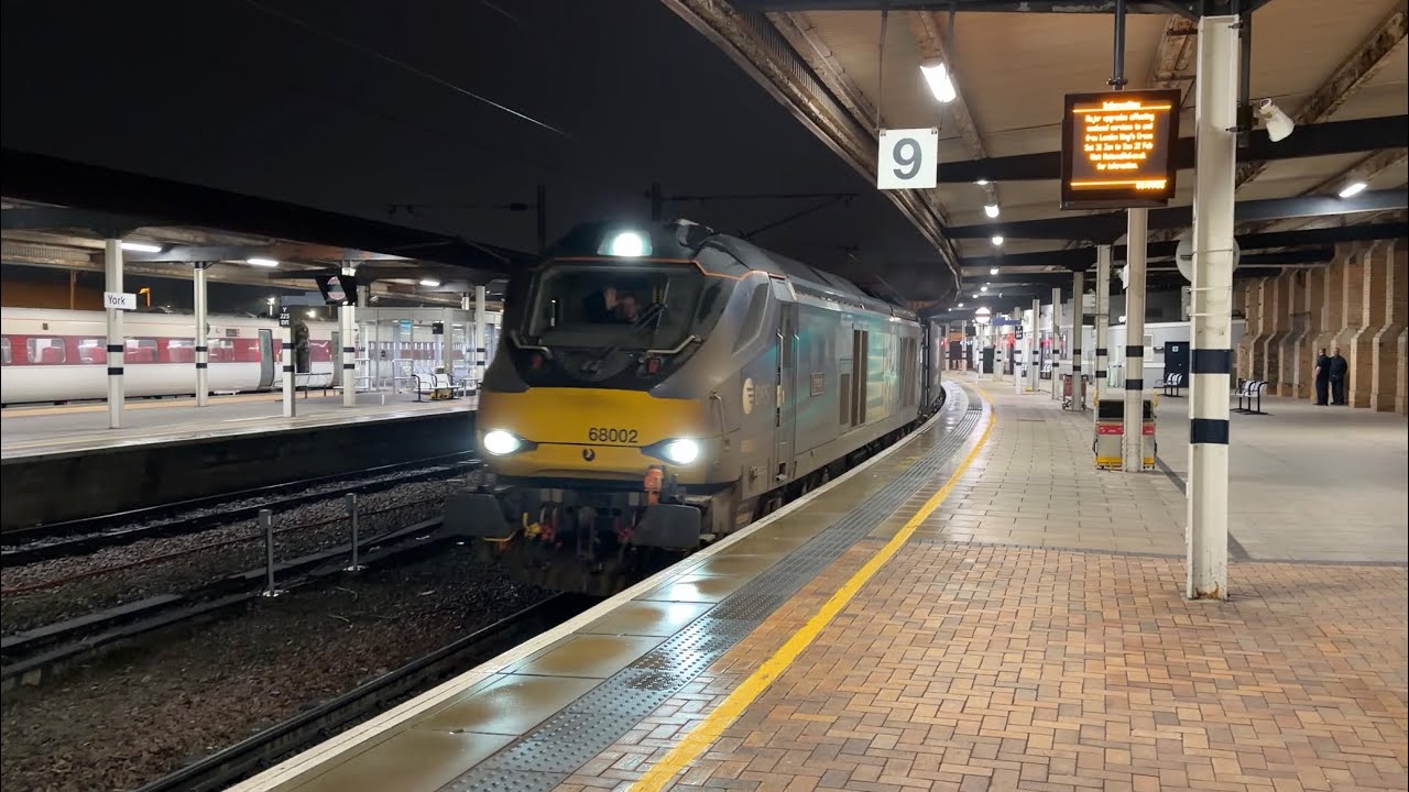 68002 powers away from York on 4M51 - 03.02.2026. 