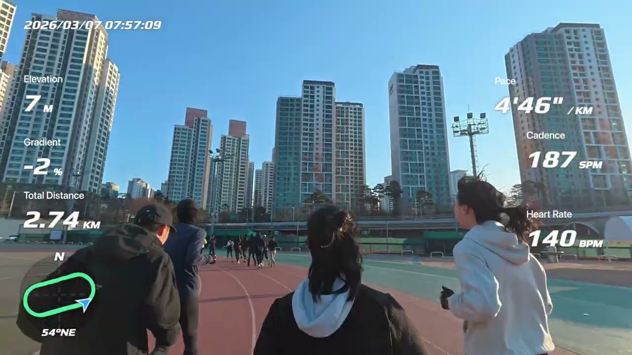 2026.03.07 토요일 서울 Saturday Seoul, 10.01km, 4:54/km, 49min