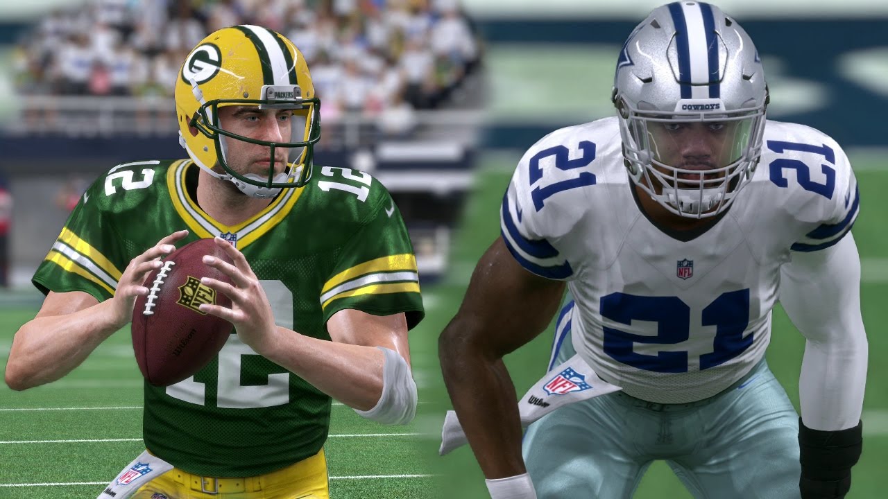 Madden 17 (Xbox One) Cowboys vs Packers | 2017 Divisional Playoff Simulation