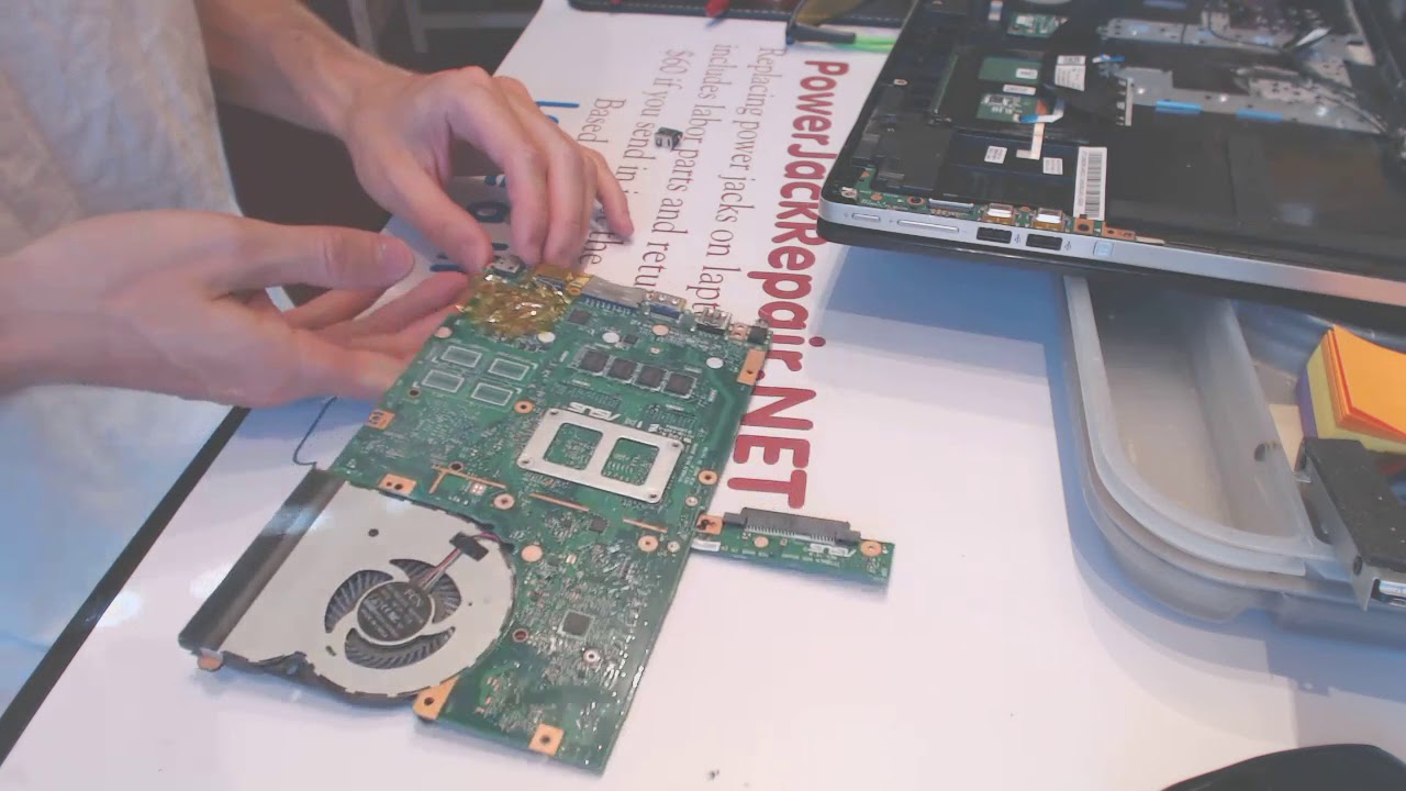 Asus TP500L Laptop power jack repair fix problems broken dc socket input port