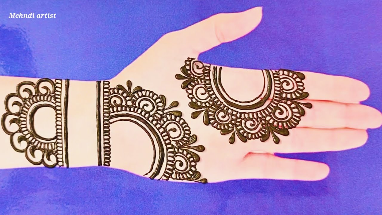 Very simple unique style mehndi designs for front hand | new simple mehndi design | mehndi design 