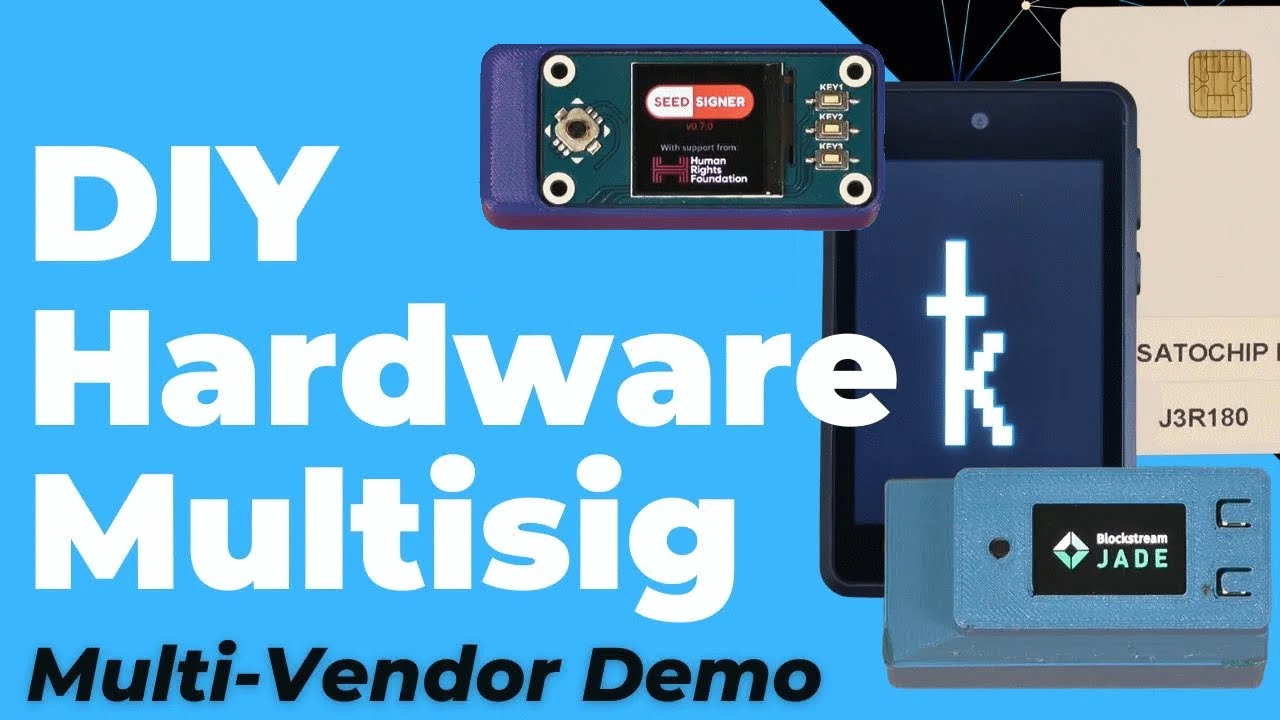 DIY-Only Multivendor Hardware Wallet MultiSig: SeedSigner, Jade, Krux, Satochip + Sparrow & Electrum