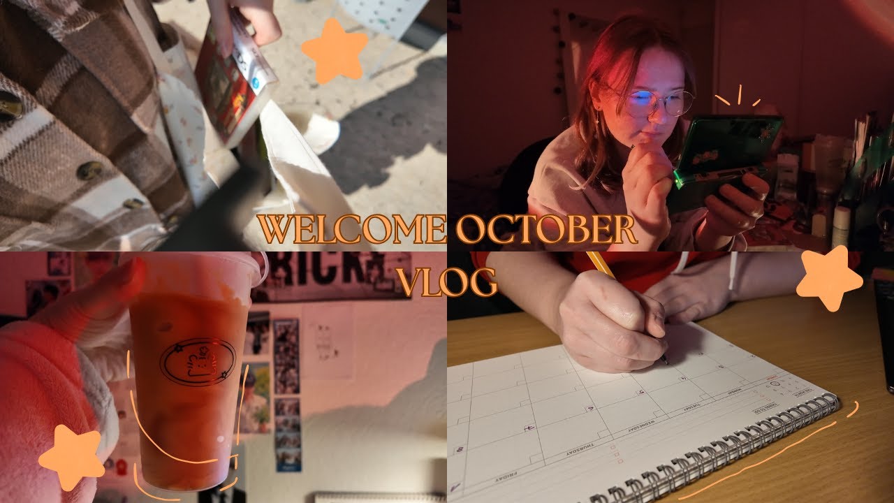Commençons octobre ensemble !! - Vlog chill (shopping, latte patate douce, planning)