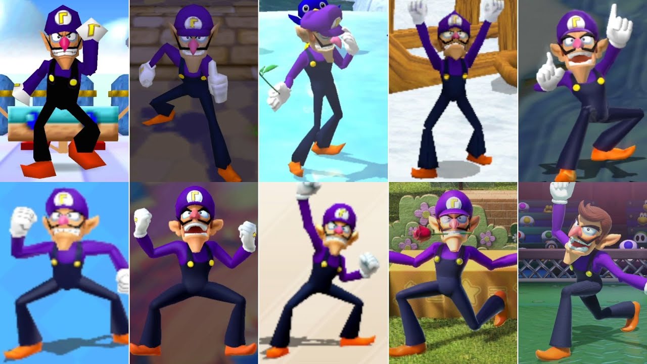 Evolution Of Waluigi In Mario Party Games [2000-2024]