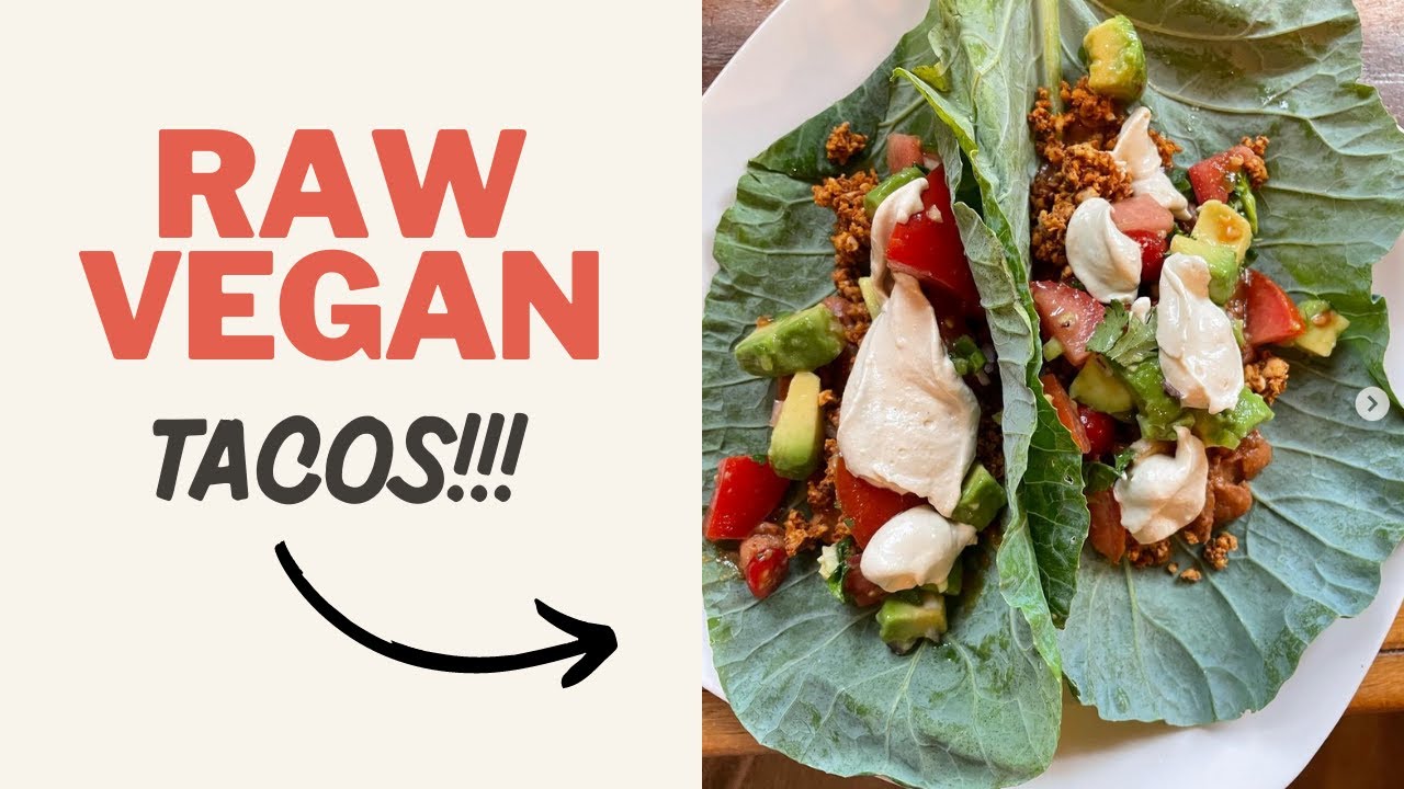 RAW VEGAN TACOS RECIPE!!!!!!! Fast & Easy