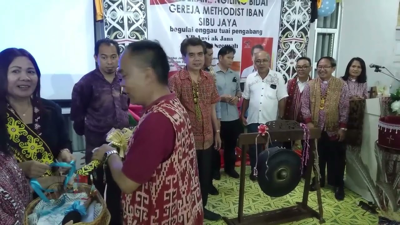 Ngiling Bidai Gereja Methodist Iban Sibujaya.