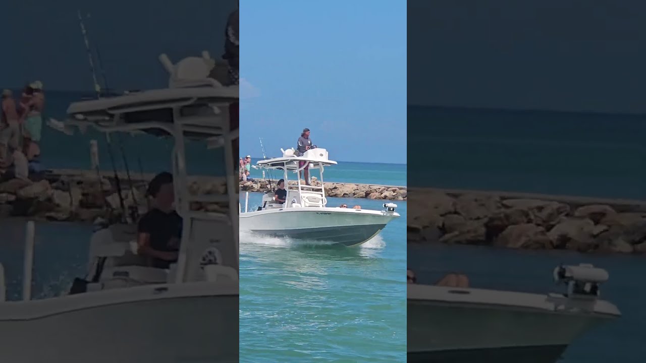 Speed Boating into the Jetty Venice Florida Jetty #SpeedBoating #VeniceFlorida #JettyAdventure