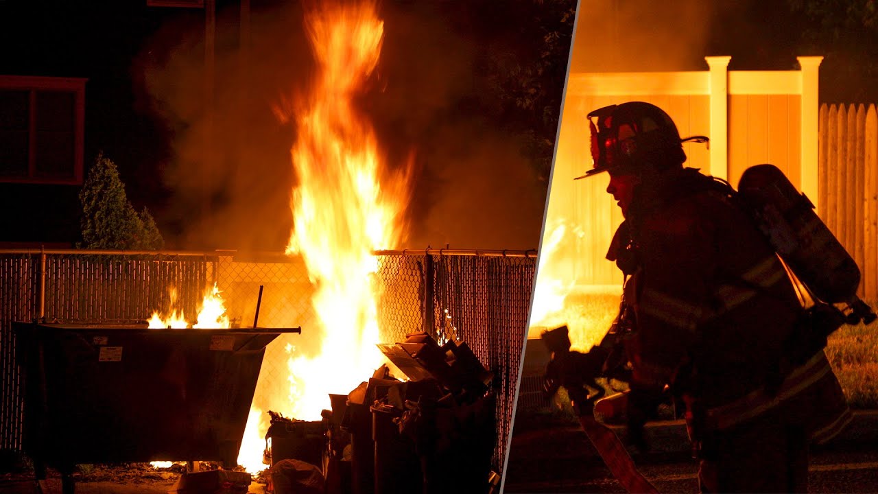 Pre Arrival Dumpster Fire Point Pleasant Beach, New Jersey 5/31/21