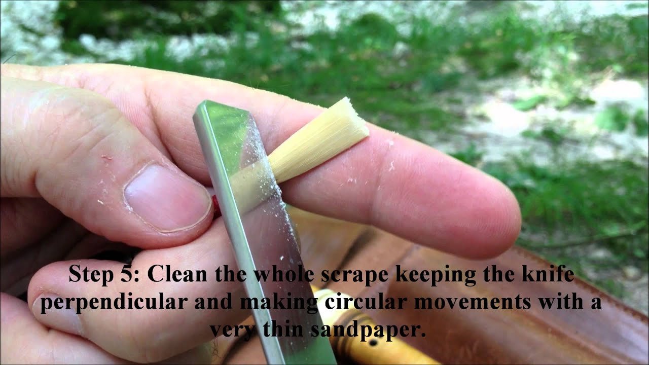 The process of making baroque oboe reeds