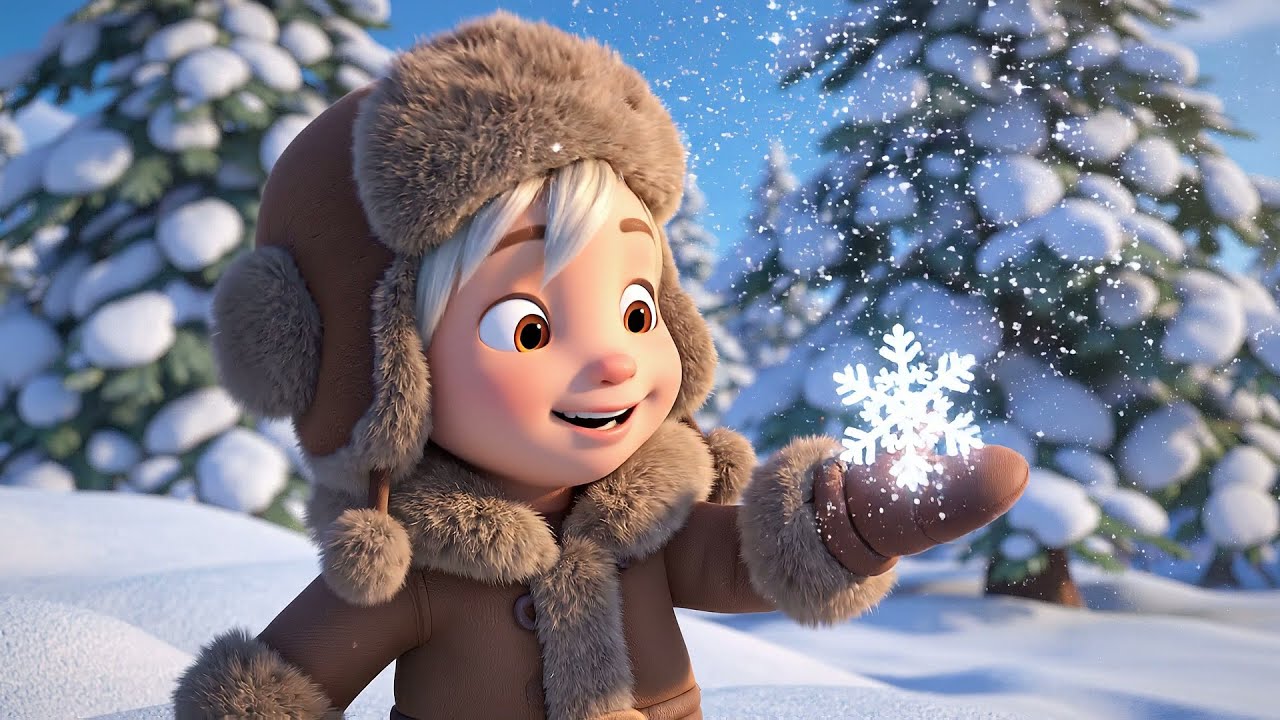 El Bebé Kristoff de Frozen Tropezó con un Muñeco de Nieve | Canciones Infantiles y Rimas para Niños