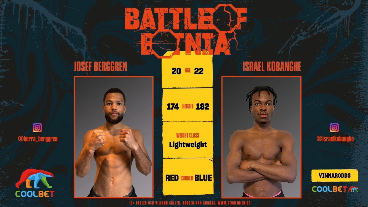Battle of Botnia 10 Josef Berggren vs. Israel Kobanghe