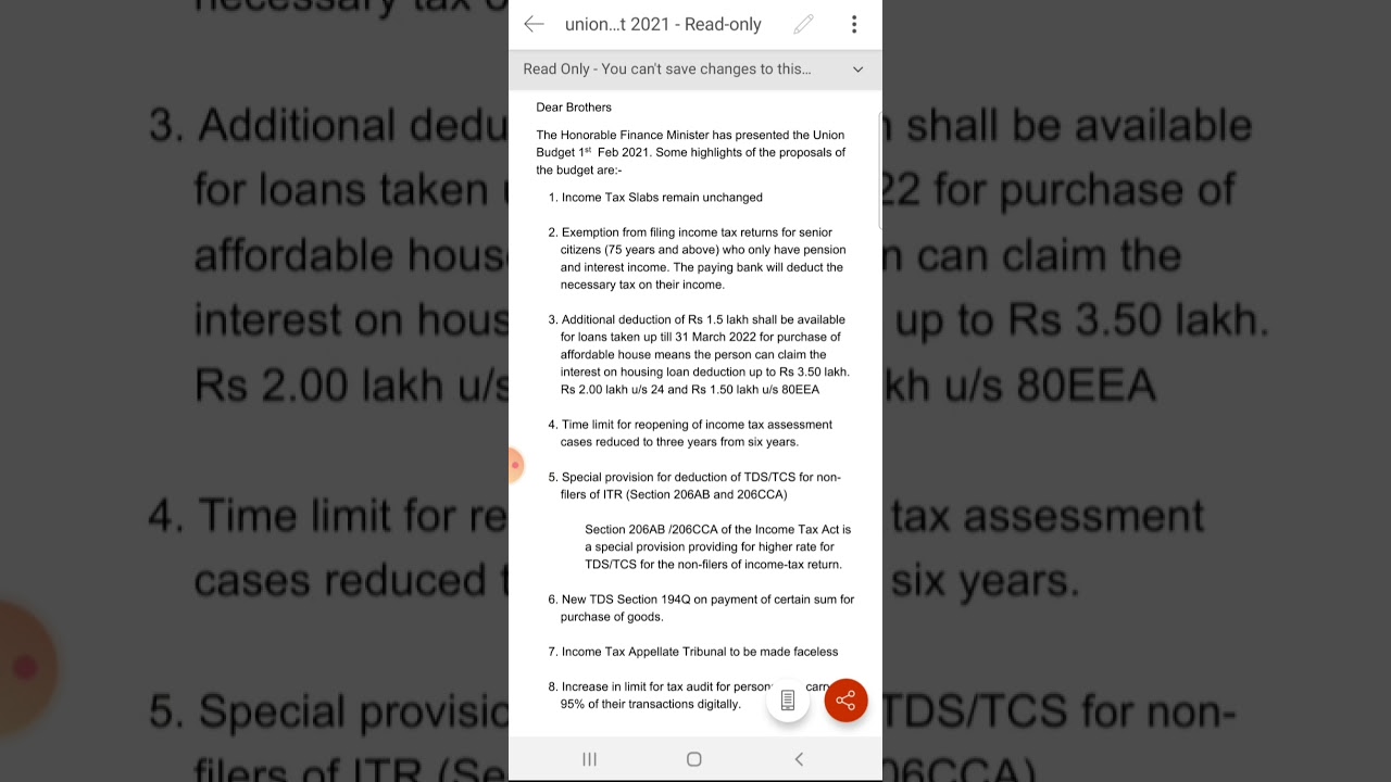 Budget 2021 Highlights