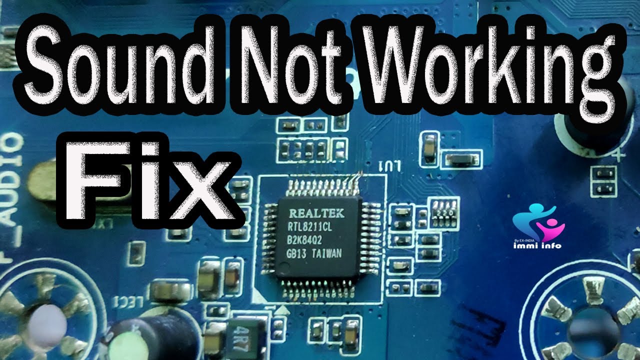 How to fix sound not working problem for all desktop motherboard