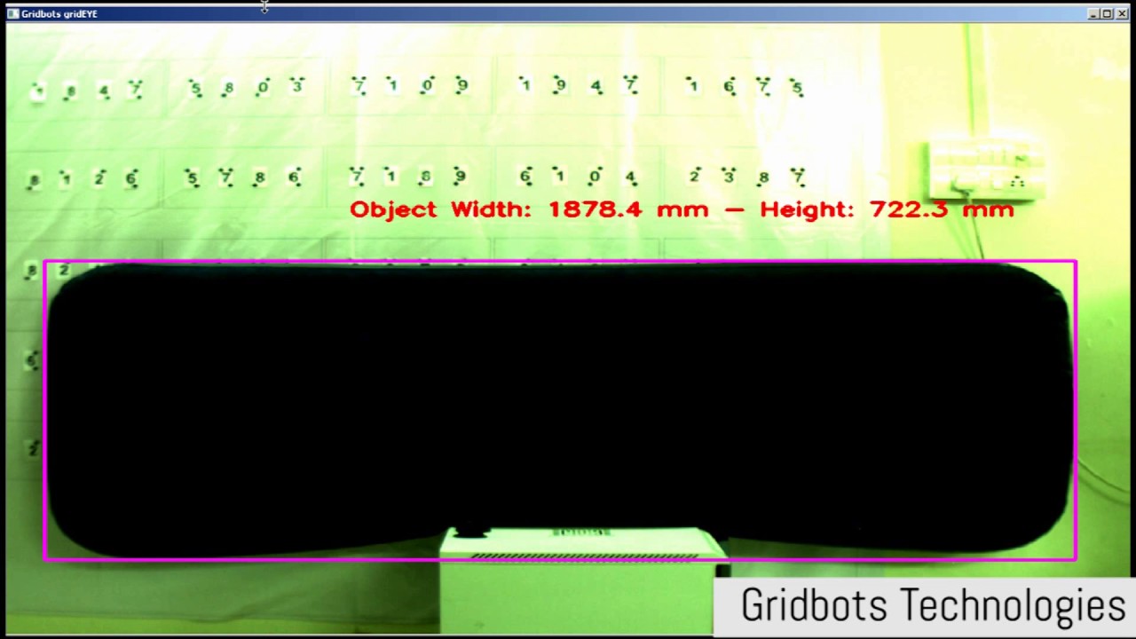 Large Object Dimension Measurement using gridEYE