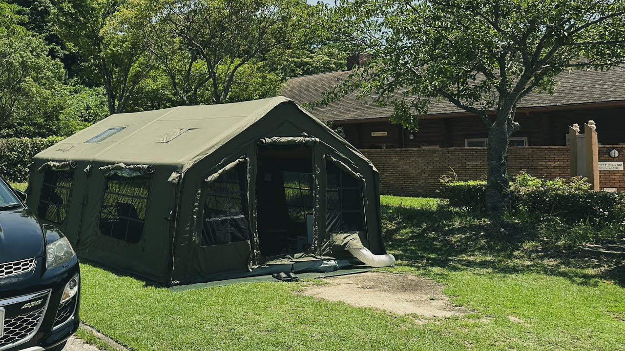 coody エアテント Familiaの紹介と使ってみた感想。インフレータブルテント・大型テント・セルフグランピング・Selfglamping・キャンプ・CAMP