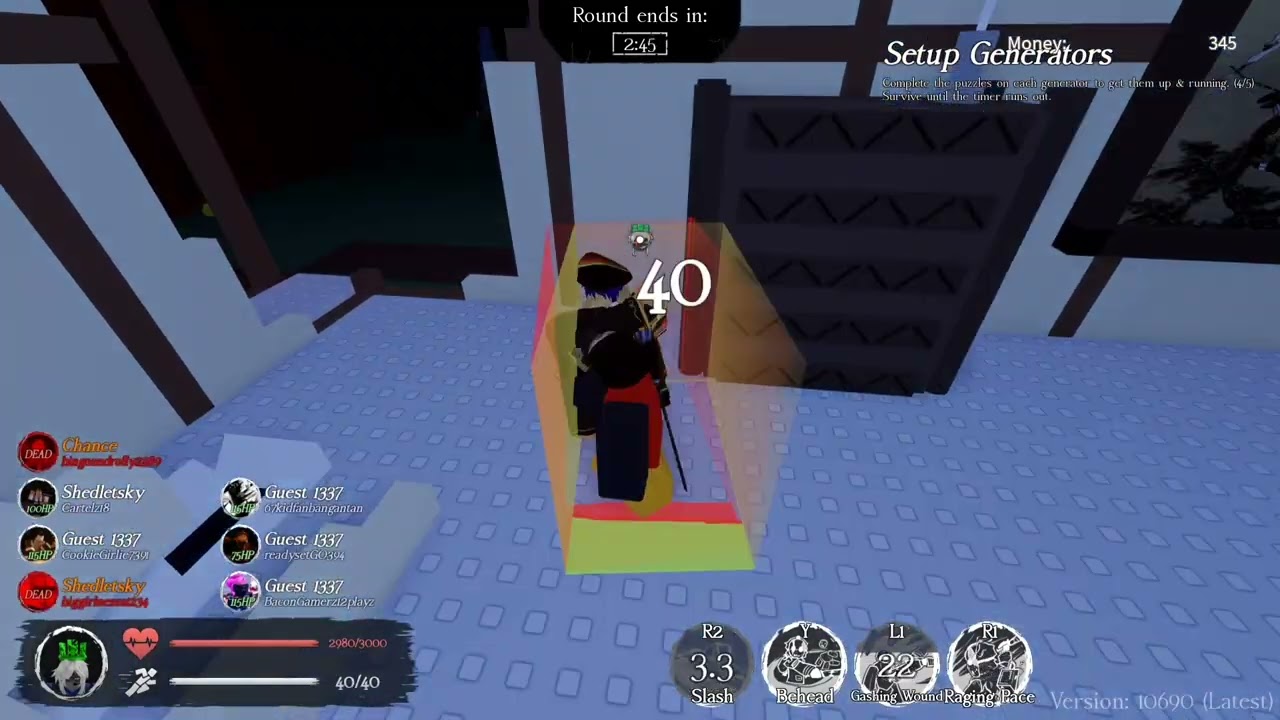 Having fun playing  jason/slasher in the Friday the 13th update 