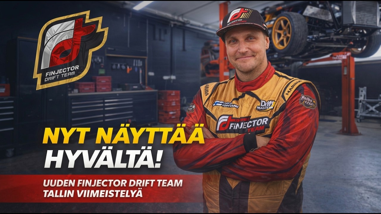 NYT NÄYTTÄÄ HYVÄLTÄ! UUDEN FINJECTOR DRIFT TEAM TALLIN VIIMEISTELYÄ