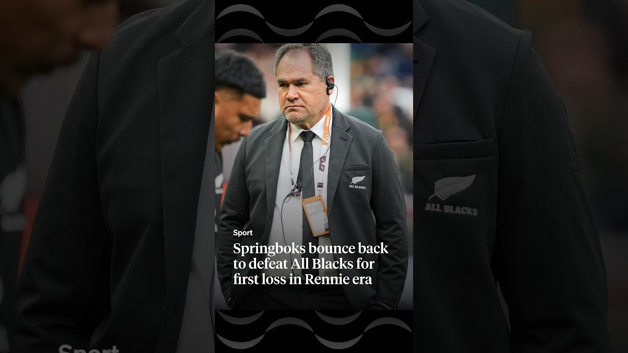 Springboks bounce back to defeat All Blacks for first loss in Rennie era | RNZ