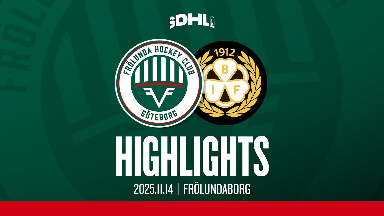 HIGHLIGHTS: Fr&ouml;lunda HC - Bryn&auml;s | SDHL | 2025-11-14