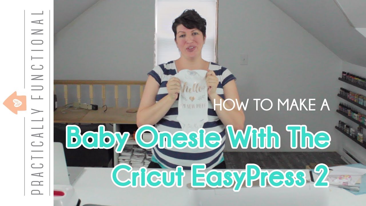 Hello I'm New Here Baby Onesie With The Cricut EasyPress 2