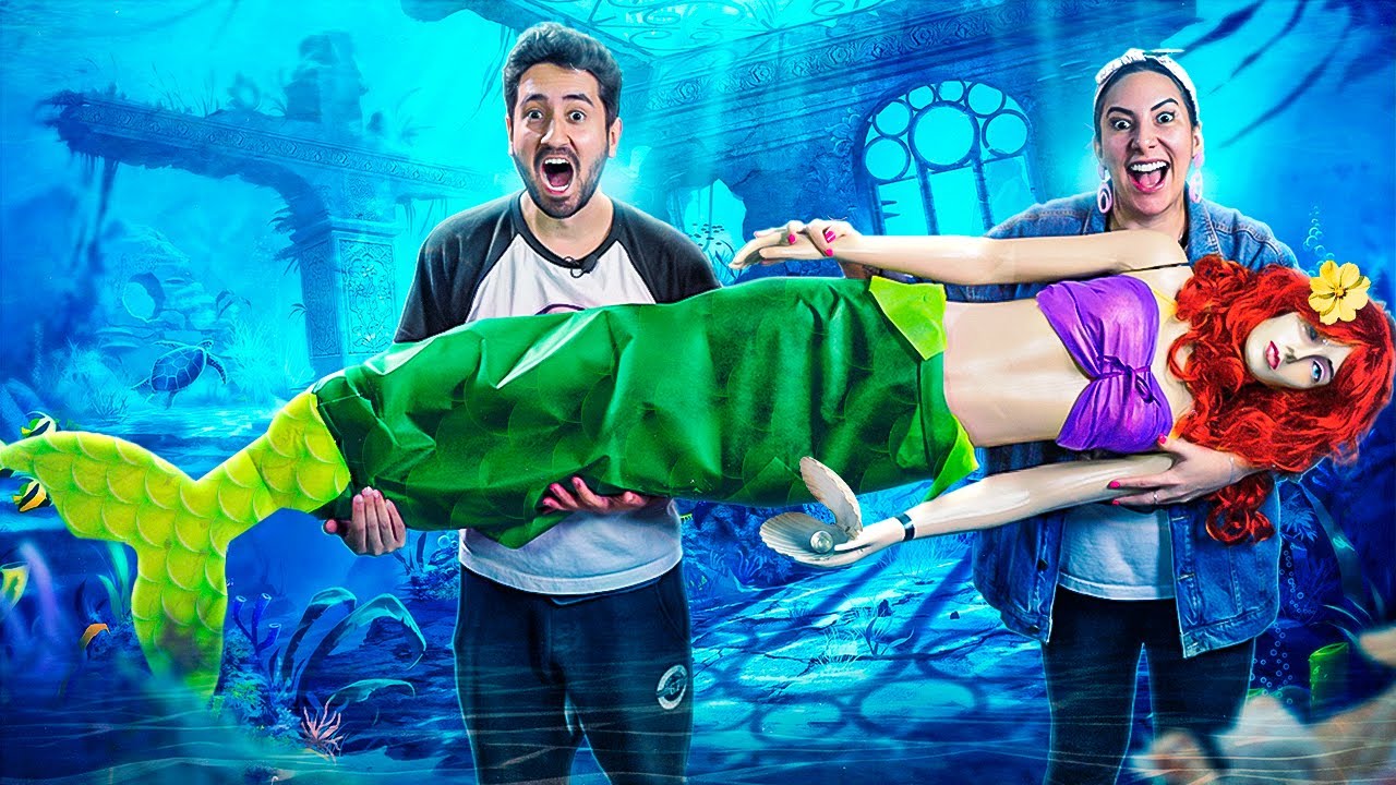 FIZ A PEQUENA SEREIA TAMANHO REAL | Gabriel e Shirley 2.0