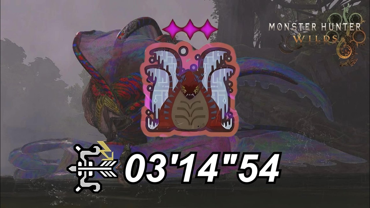 【MHWilds】歴戦王ウズ・トゥナ 火事場弓 3′14″54 / Arch Tempered Uth Duna Bow Solo