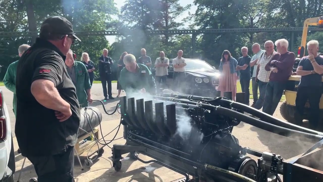 1,000hp Sunbeam Restoration Rear Engine 1st Start