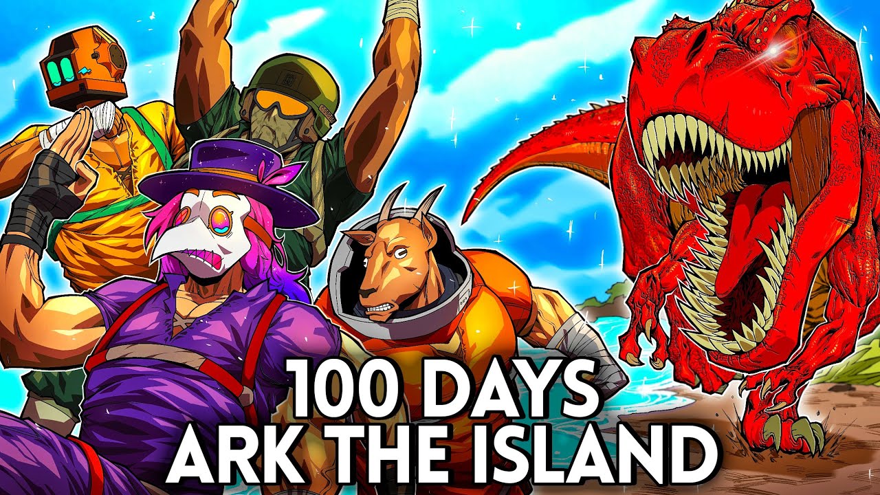 I Spent 100 Days in ARK Survival Ascended THE ISLAND... Here's What Happened!