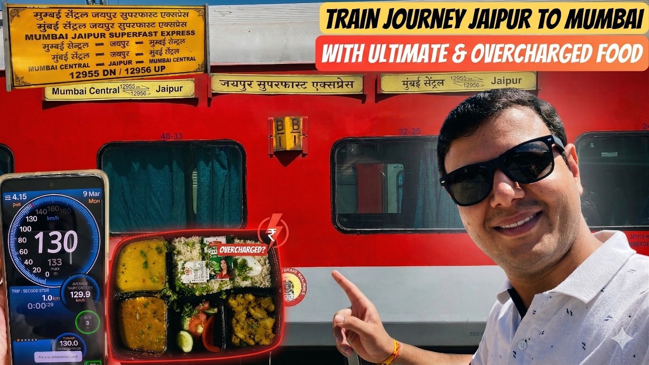 Jaipur to Mumbai Superfast Express 12956 🚆 | Delicious Food 🍱 Overcharging 😡 | Full Journey Review