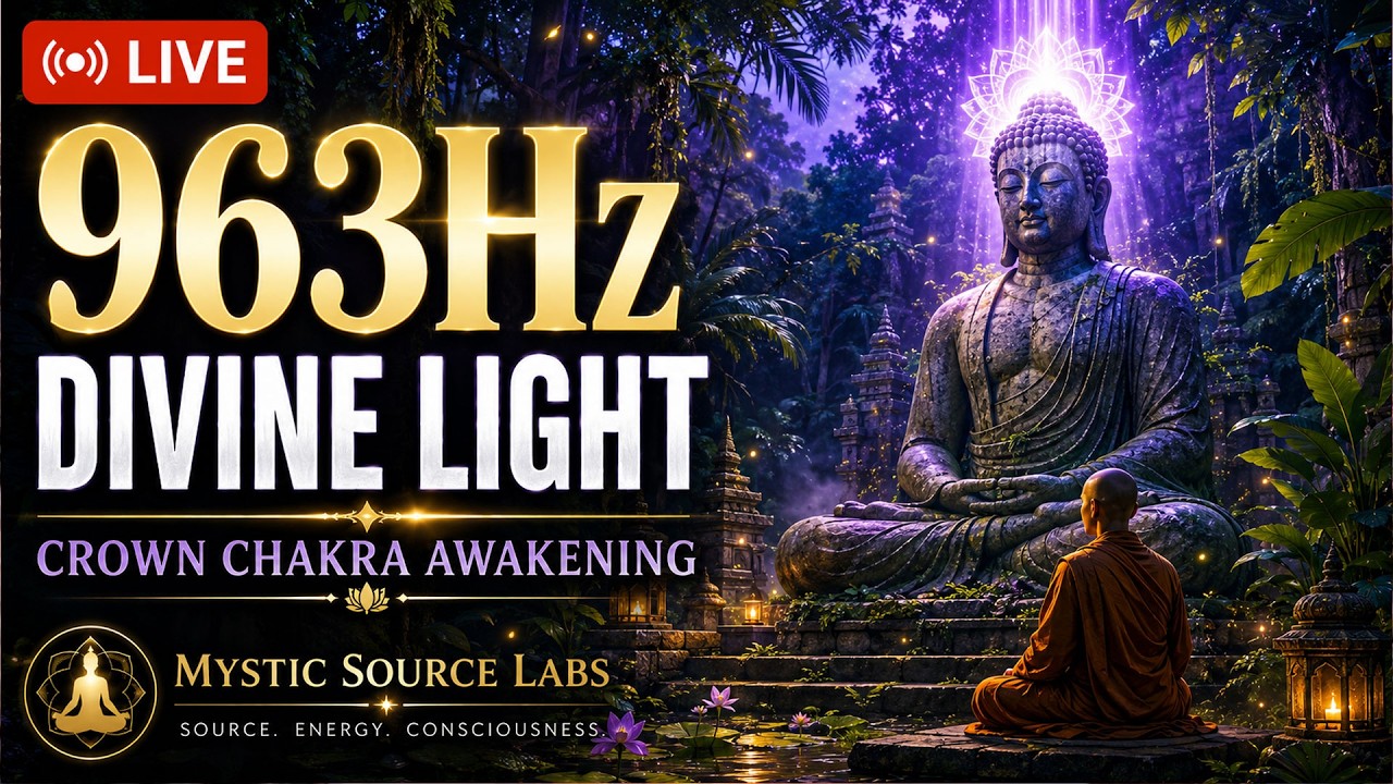 963Hz Divine Light ✨ Crown Chakra Awakening, Higher Consciousness & Deep Inner Peace