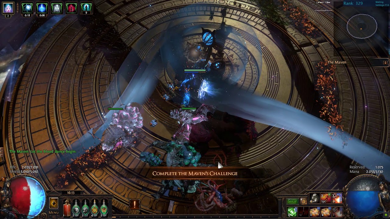 Path of Exile 3.13 Ritual Hc Necromancer DD Maven inv All Boss Synthesis