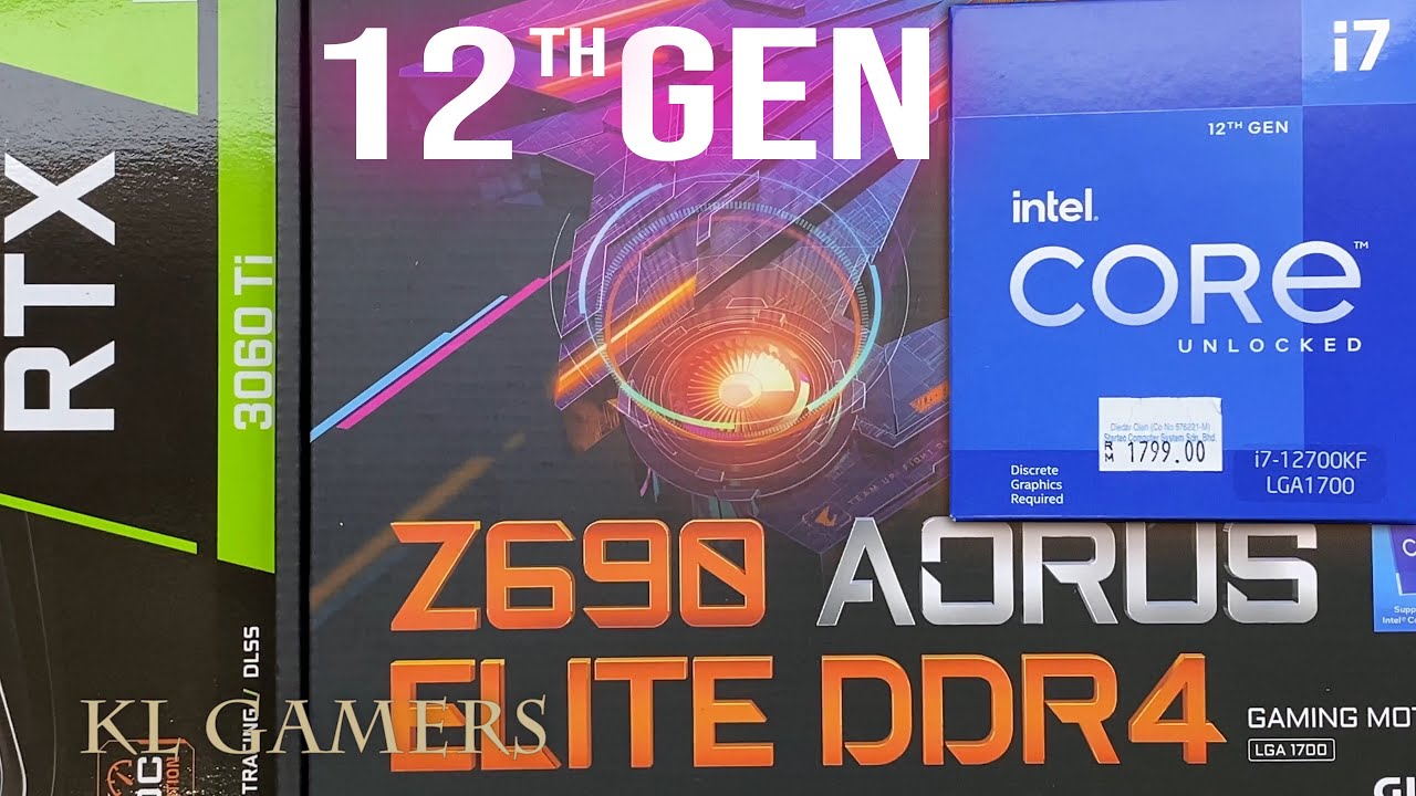 Satisfying 12th Gen intel Core i7 12700KF GIGABYTE Z690 AORUS ELITE DDR4 RTX3060Ti Gaming PC Build